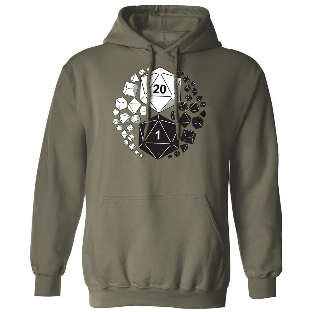 Gaming Yin Yang Classic Unisex Hoodie - Military Green - 4