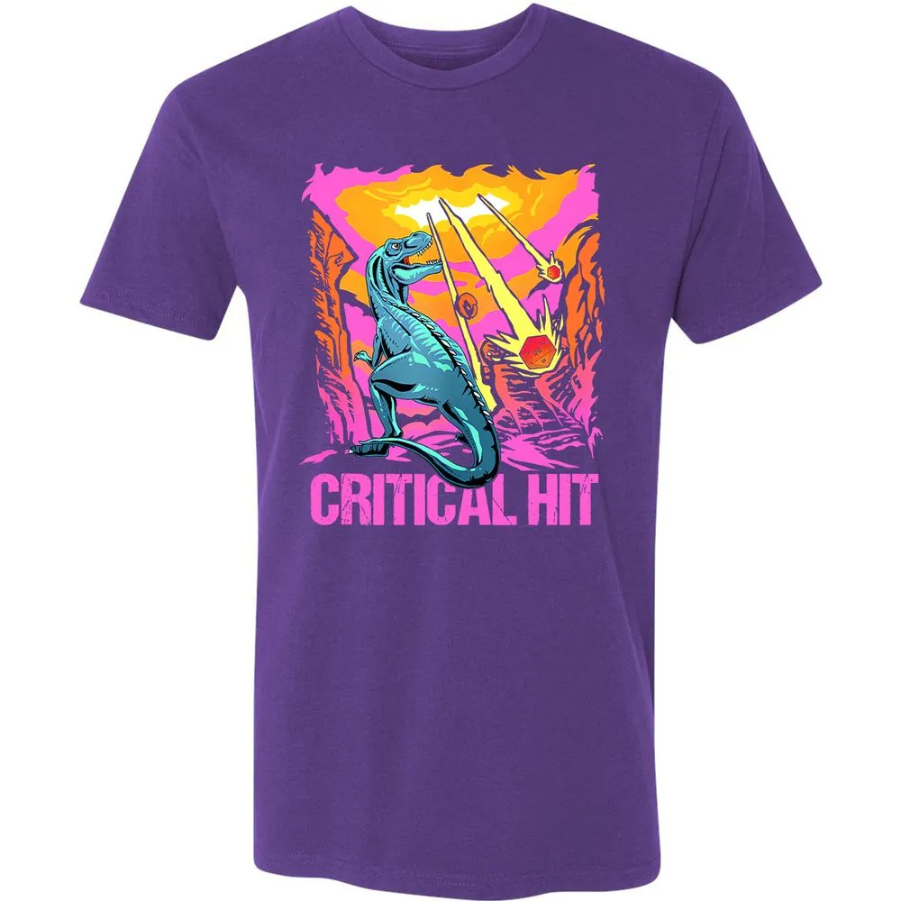 Dinosaur Critical Hit Premium Unisex T-Shirt - Purple Rush - 7