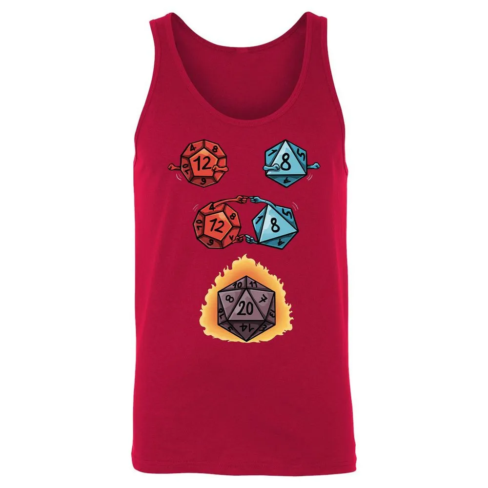 Dice Fusion RPG Unisex Jersey Tank - Red - 11