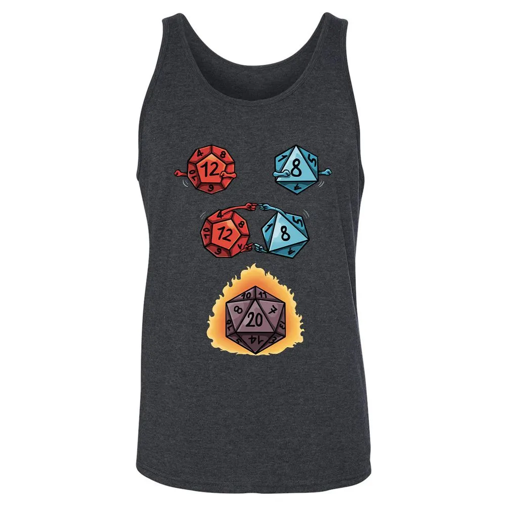 Dice Fusion RPG Unisex Jersey Tank - Dark Grey Heather - 6