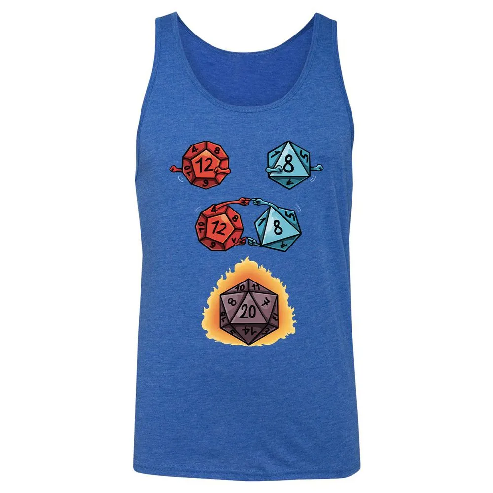 Dice Fusion RPG Unisex Jersey Tank - True Royal Triblend - 12