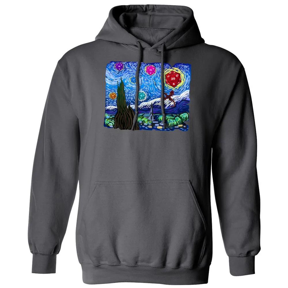 Dragon Starry Night Classic Unisex Hoodie - Charcoal - 7