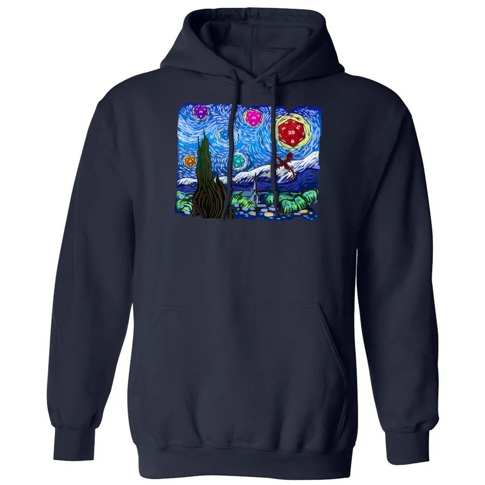 Dragon Starry Night Classic Unisex Hoodie - Navy - 2
