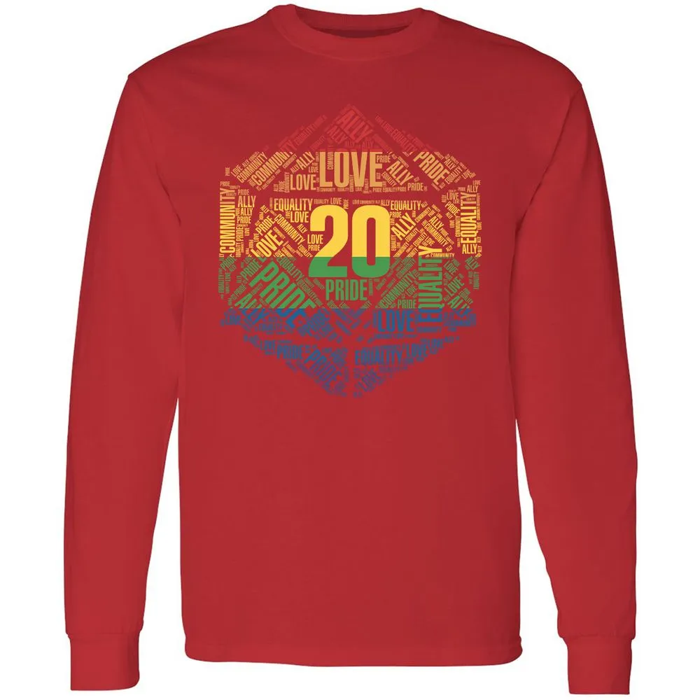 D20 Pride Long Sleeve T-Shirt - Red - 14