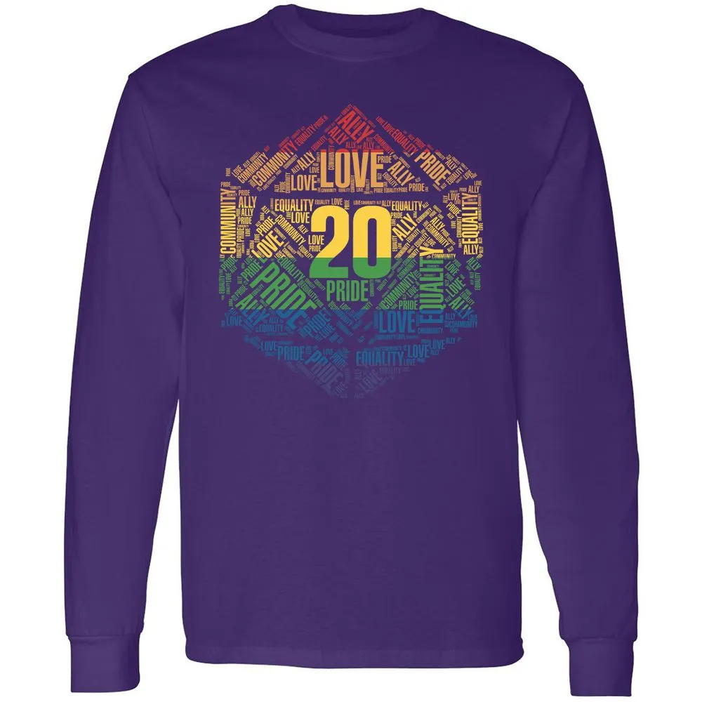 D20 Pride Long Sleeve T-Shirt - Purple - 13