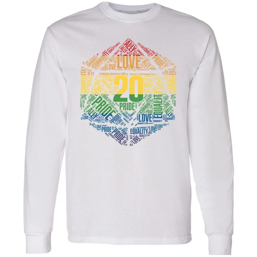 D20 Pride Long Sleeve T-Shirt - White - 5