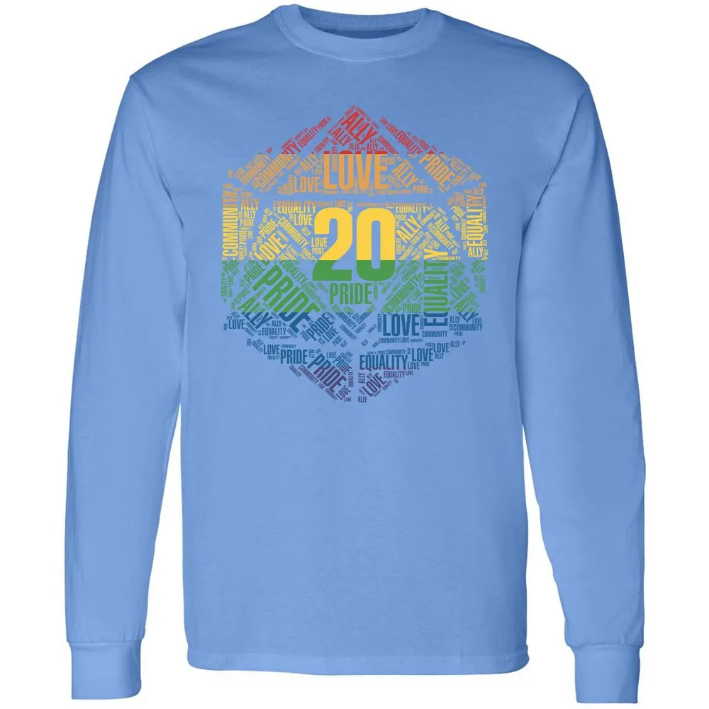 D20 Pride Long Sleeve T-Shirt - Carolina Blue - 12