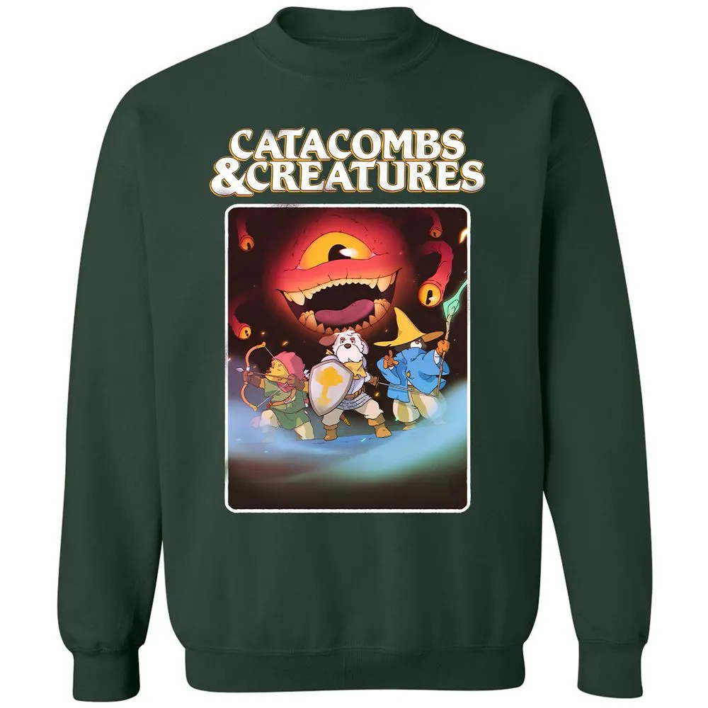 Catacombs & Creatures Classic Unisex Sweatshirt - Forest Green - 4