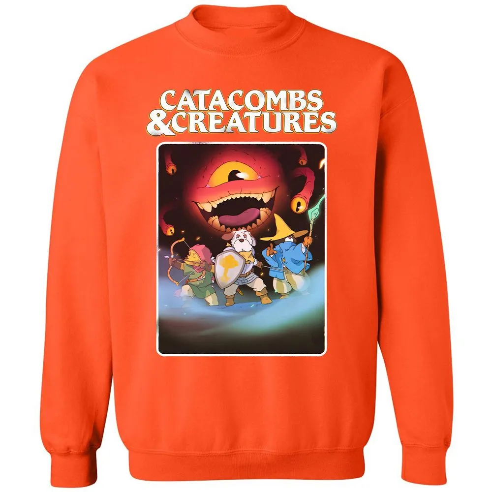 Catacombs & Creatures Classic Unisex Sweatshirt - Orange - 10