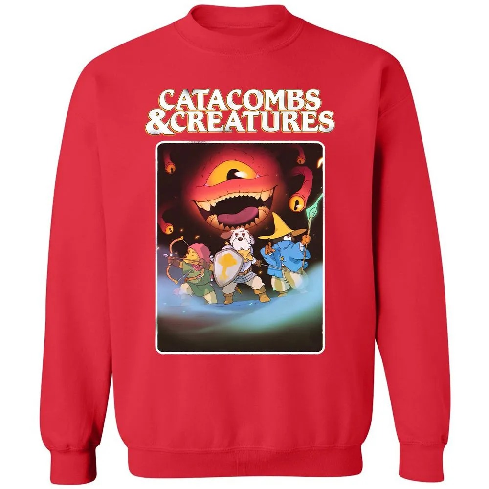 Catacombs & Creatures Classic Unisex Sweatshirt - Red - 5