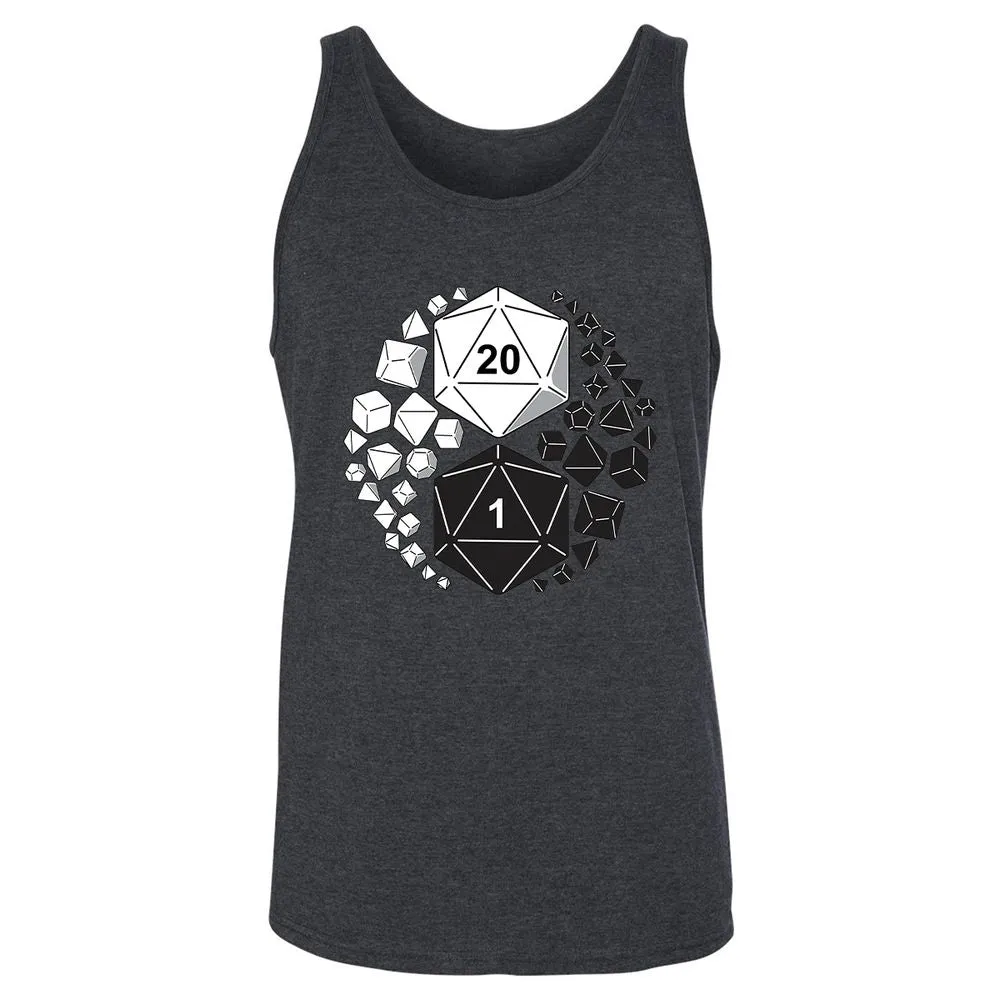 Gaming Yin Yang Unisex Jersey Tank - Dark Grey Heather - 6