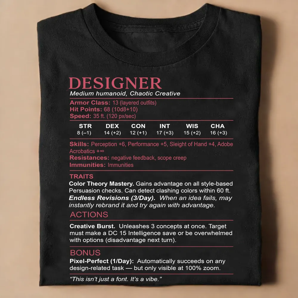 Designer Stats Classic Unisex T-Shirt - 1