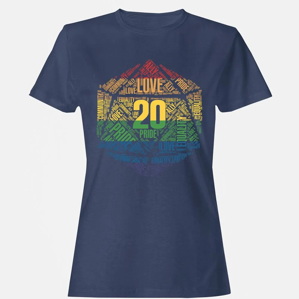 D20 Pride Women's T-Shirt - Navy - 10