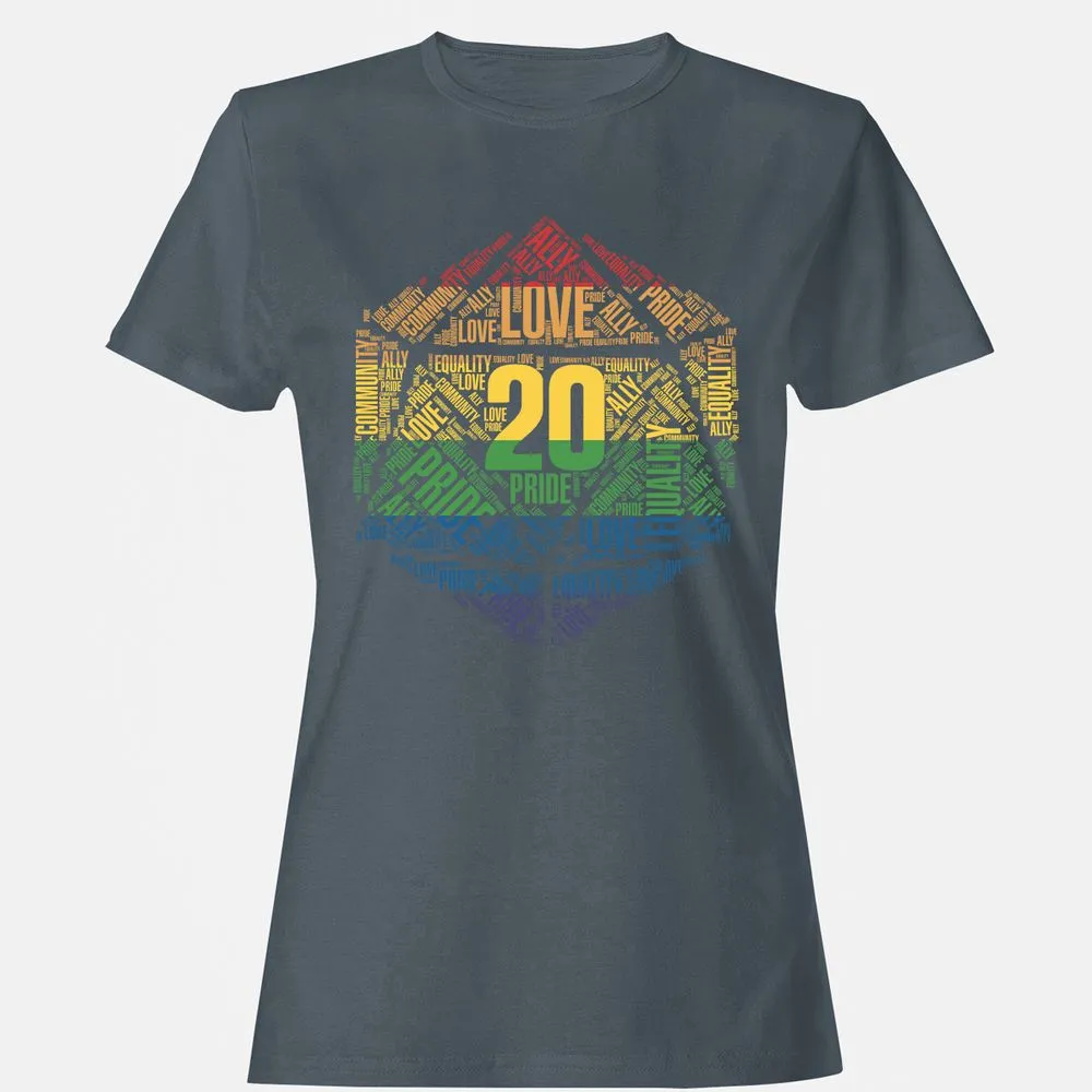 D20 Pride Women's T-Shirt - Charcoal - 3