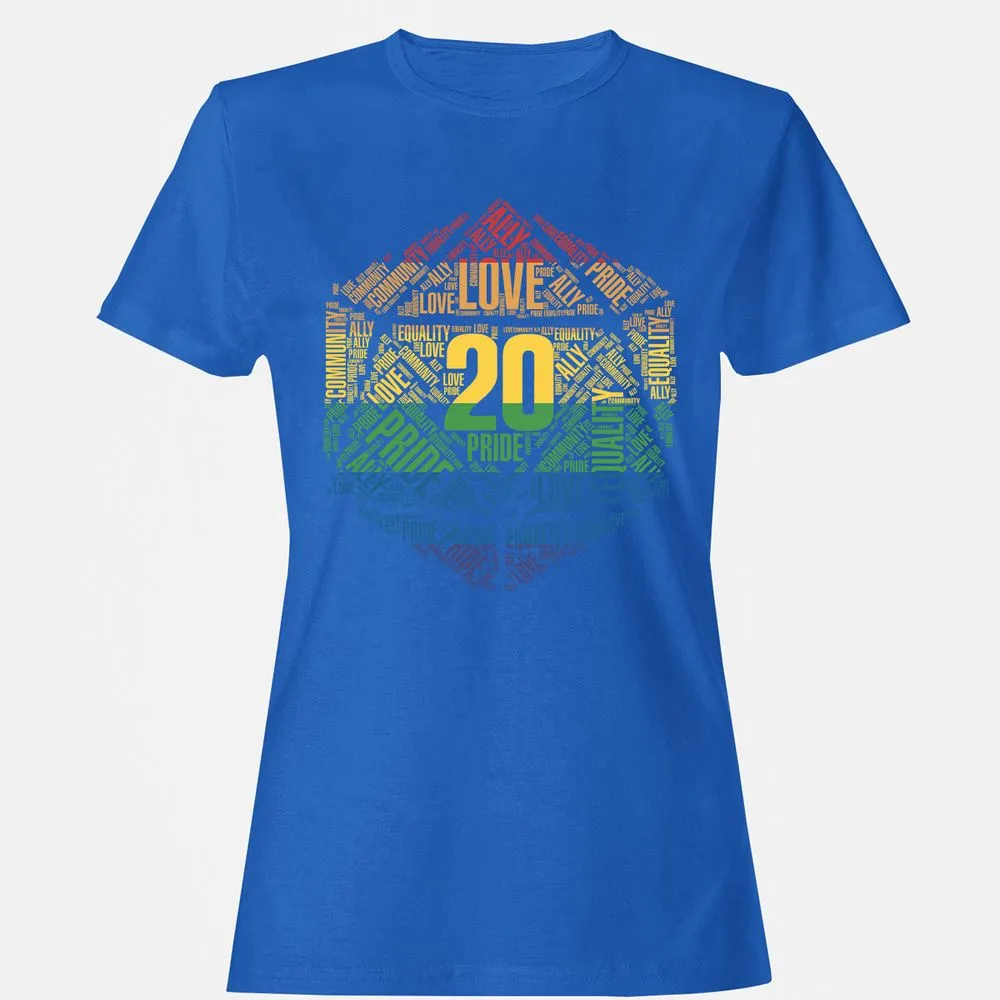 D20 Pride Women's T-Shirt - Royal - 14