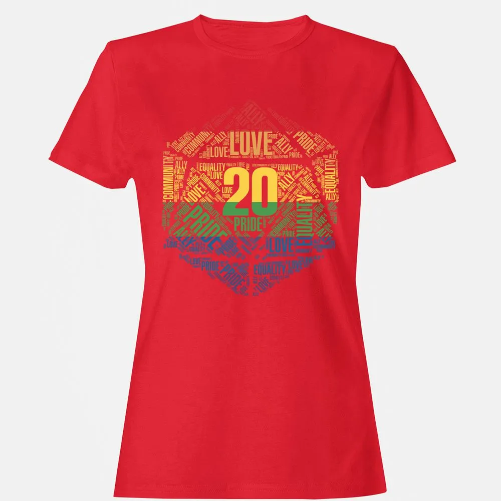 D20 Pride Women's T-Shirt - Red - 13