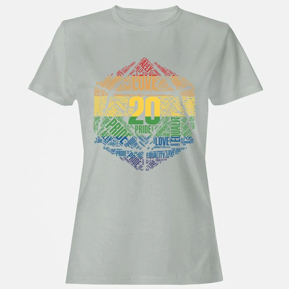 D20 Pride Women's T-Shirt - Ash - 2