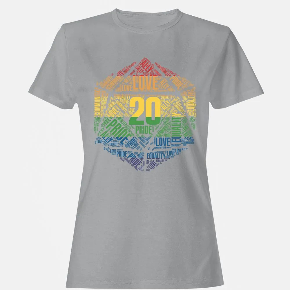 D20 Pride Women's T-Shirt - Sport Grey - 15