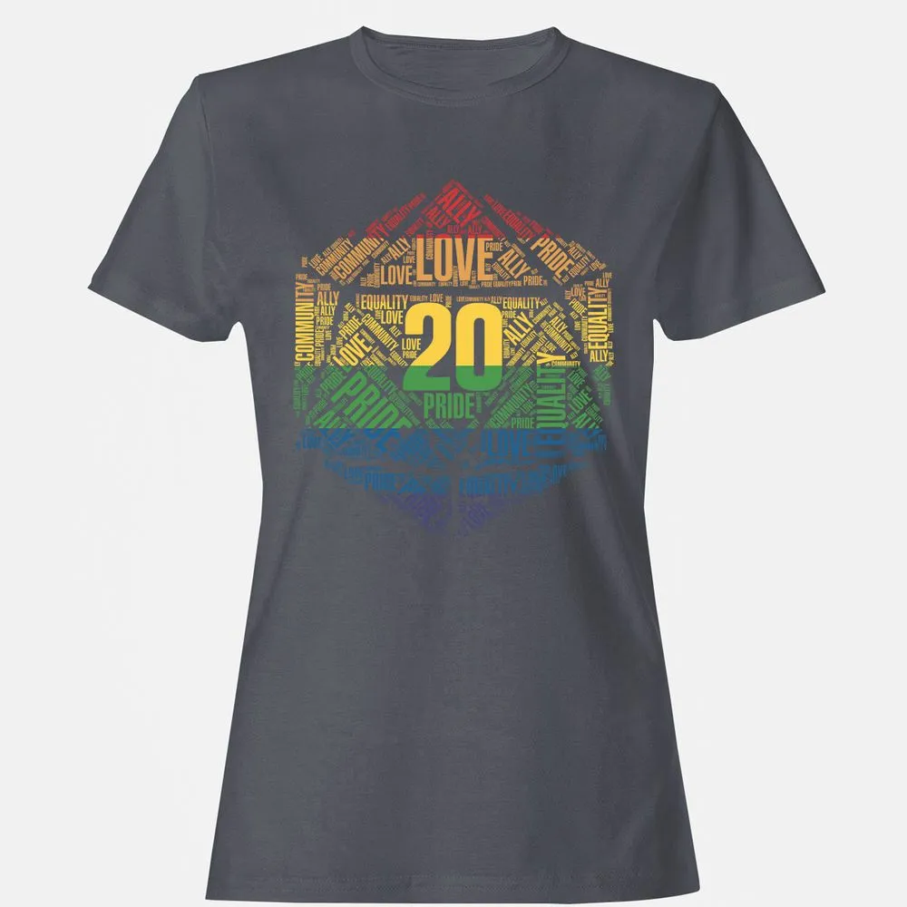 D20 Pride Women's T-Shirt - Dark Heather - 5
