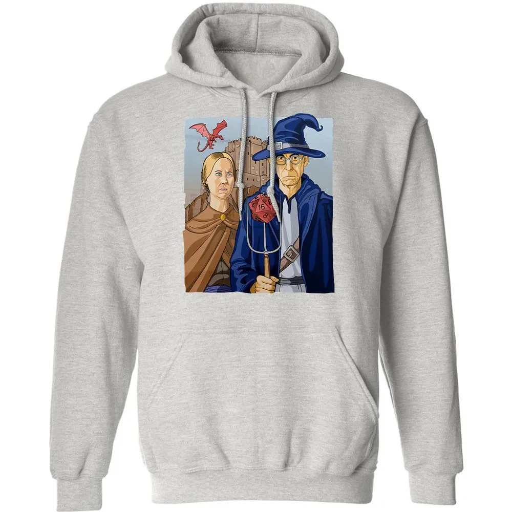 DnD Gothic Classic Unisex Hoodie - Ash - 8