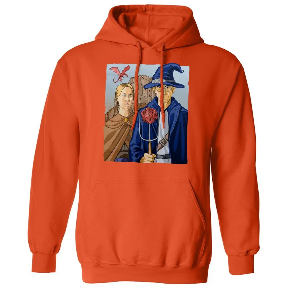 DnD Gothic Classic Unisex Hoodie - Orange - 10