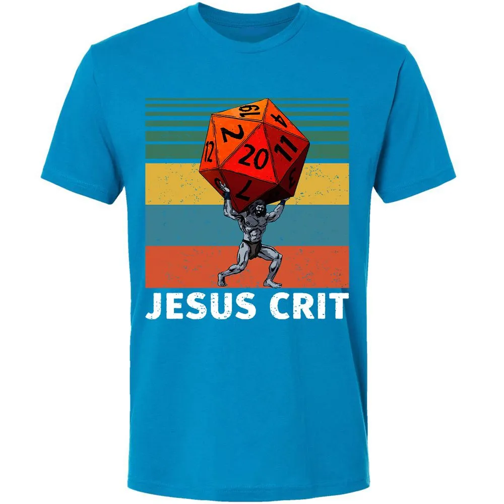 Jesus Crit Premium Unisex T-Shirt - Turquoise - 16