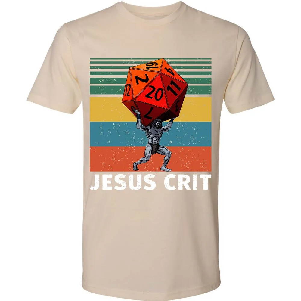 Jesus Crit Premium Unisex T-Shirt - Cream - 14