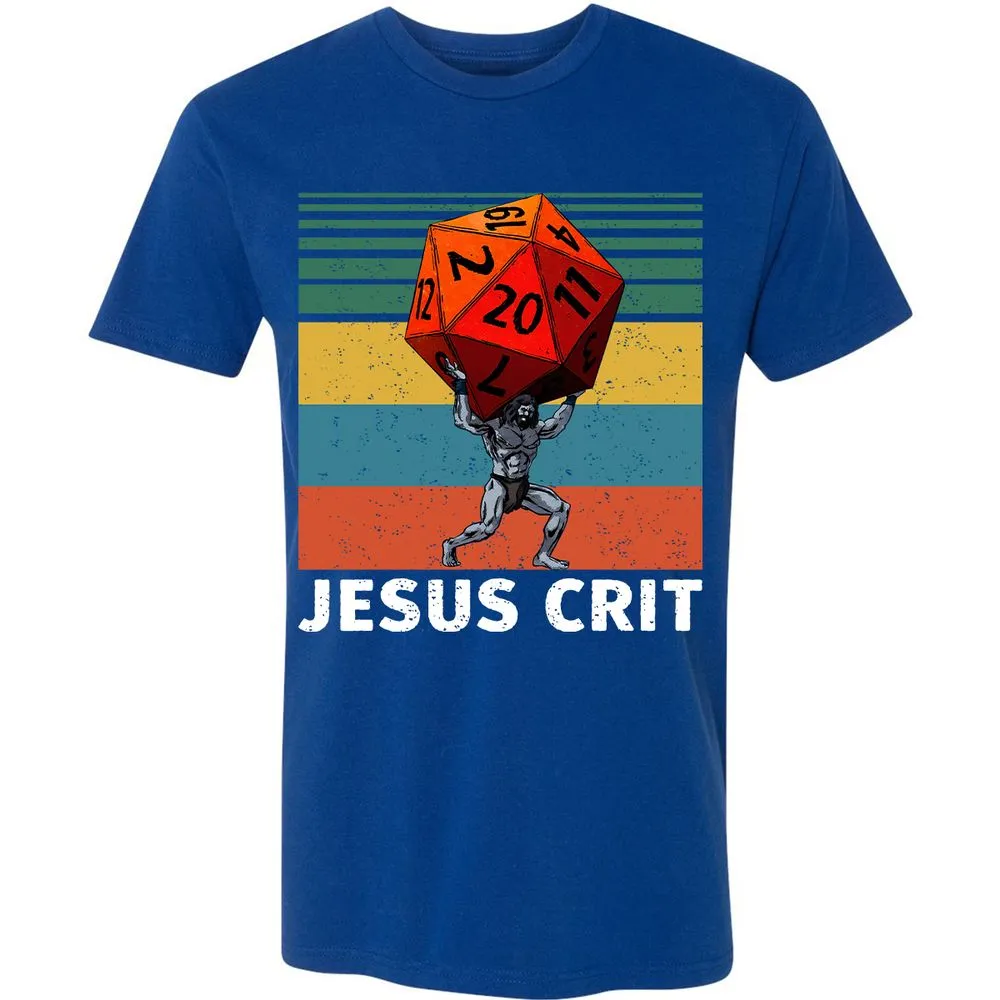 Jesus Crit Premium Unisex T-Shirt - Royal - 10