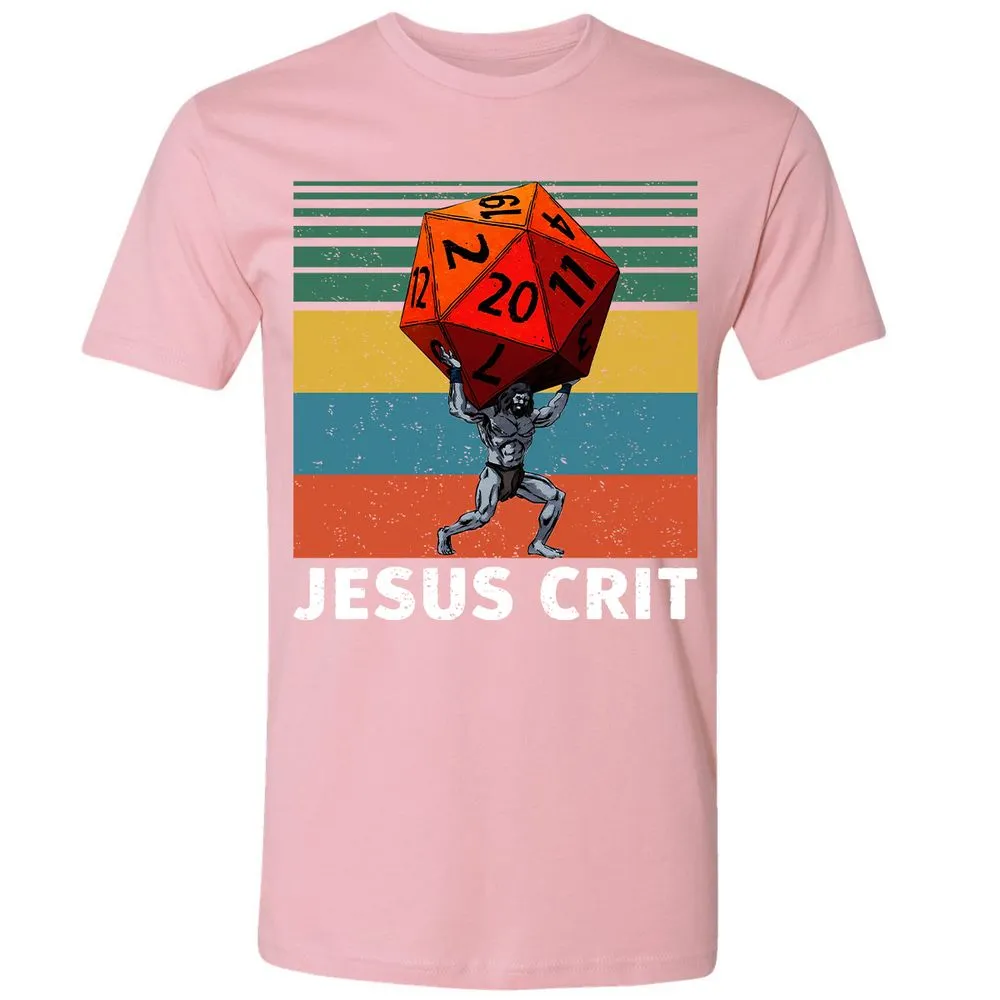 Jesus Crit Premium Unisex T-Shirt - Light Pink - 3