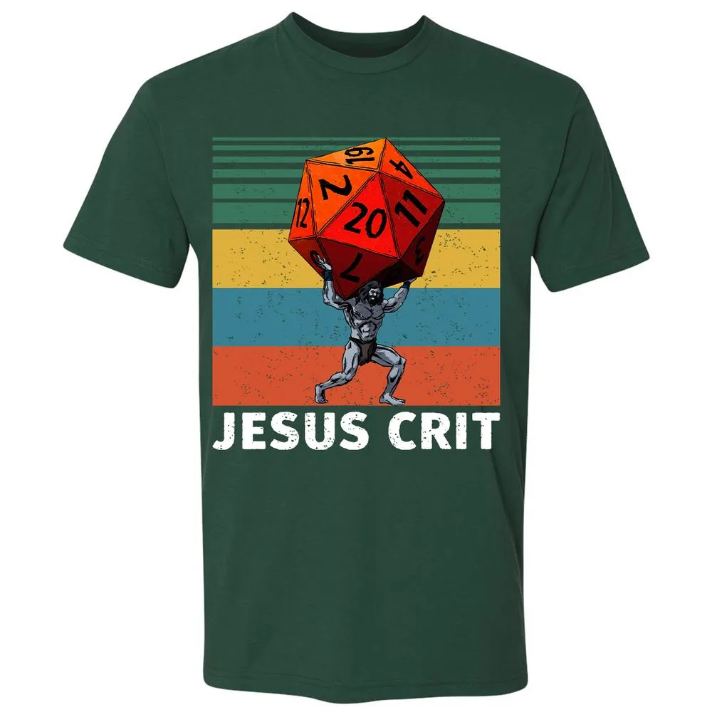 Jesus Crit Premium Unisex T-Shirt - Forest Green - 13