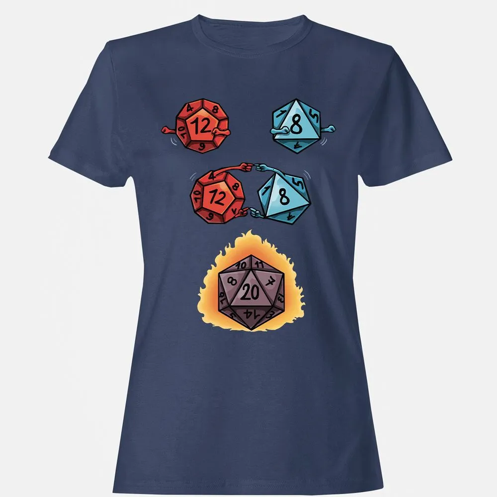 Dice Fusion RPG Women's T-Shirt - Navy - 10