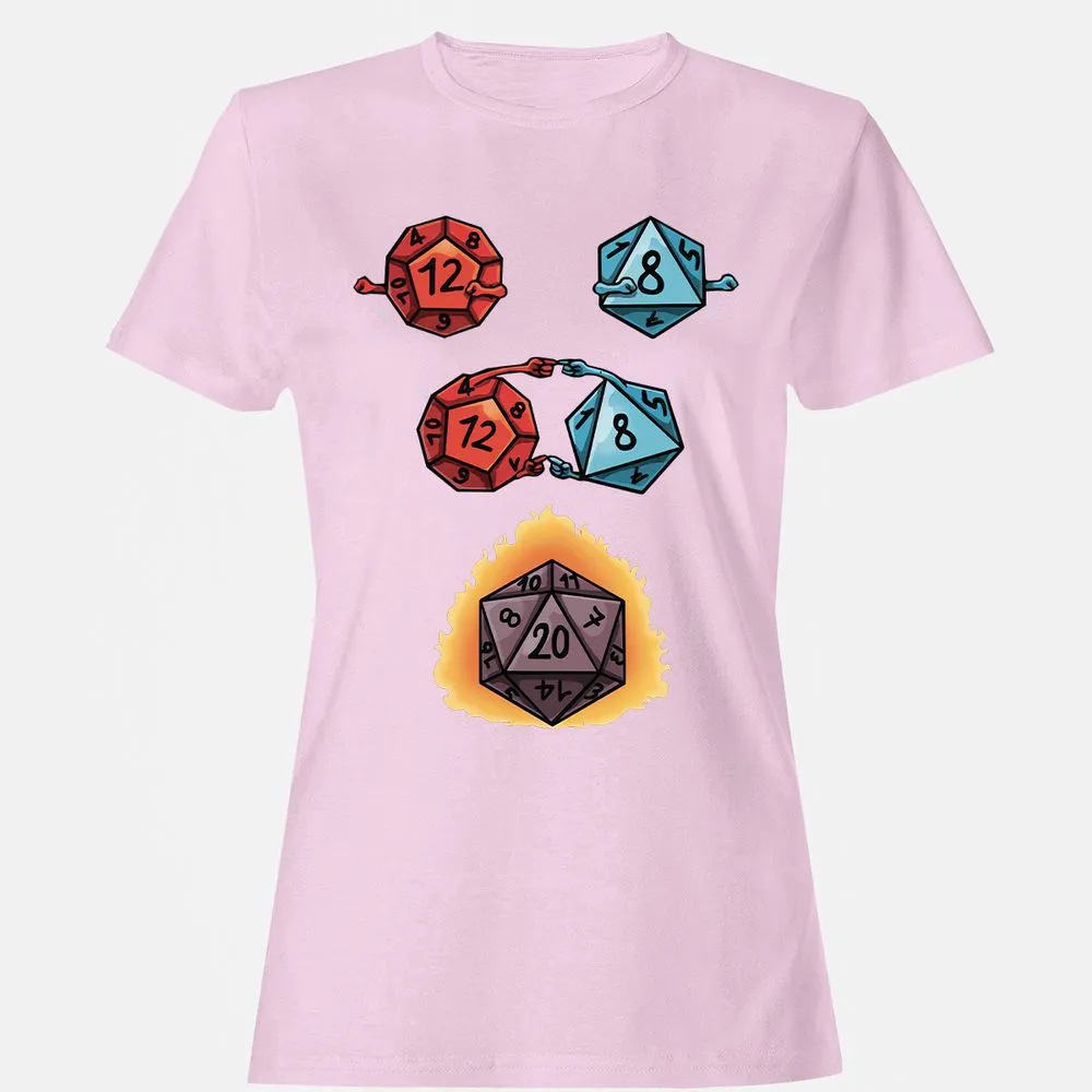 Dice Fusion RPG Women's T-Shirt - Light Pink - 9