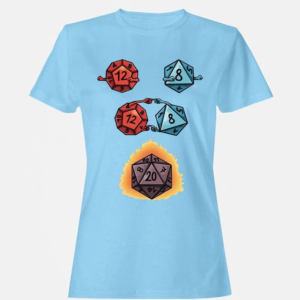 Dice Fusion RPG Women's T-Shirt - Light Blue - 8