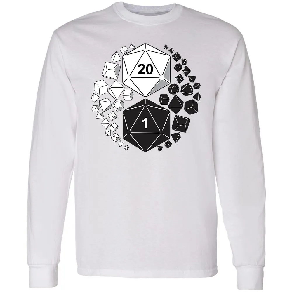 Gaming Yin Yang Long Sleeve T-Shirt - White - 5