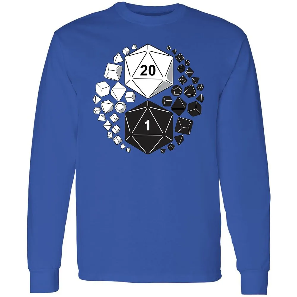 Gaming Yin Yang Long Sleeve T-Shirt - Royal - 8