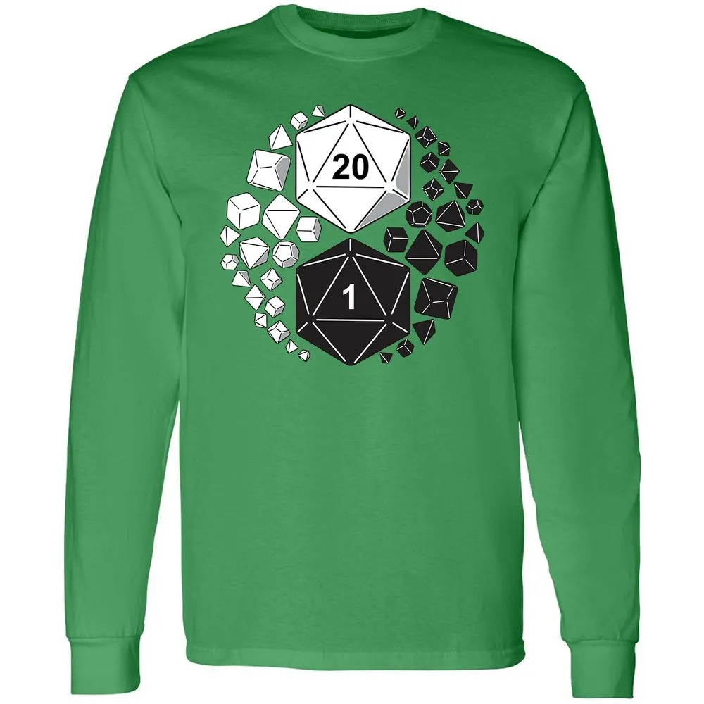 Gaming Yin Yang Long Sleeve T-Shirt - Irish Green - 10