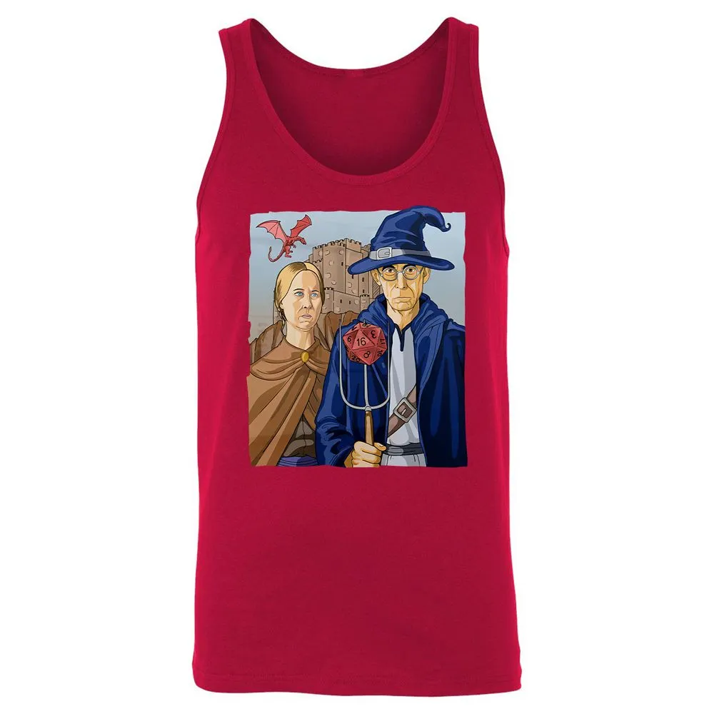 DnD Gothic Unisex Jersey Tank - Red - 11
