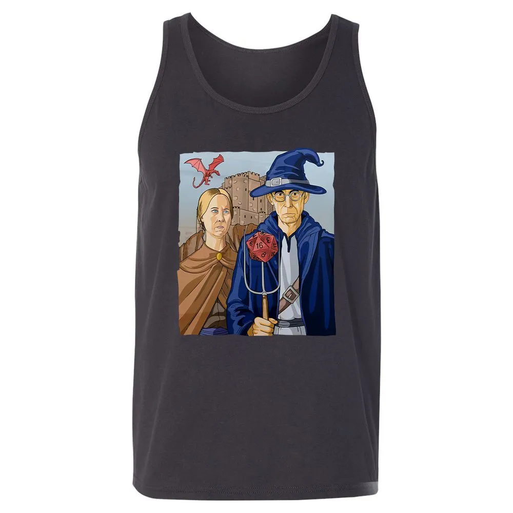 DnD Gothic Unisex Jersey Tank - Dark Grey - 7