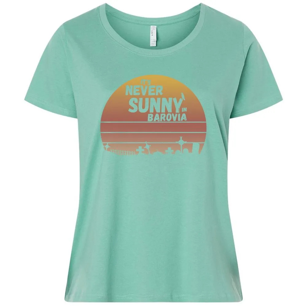 Vintage It's Never Sunny In Barovia Ladies Curvy Jersey - Saltwater - 7