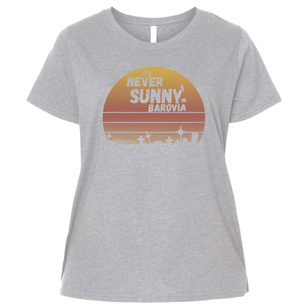 Vintage It's Never Sunny In Barovia Ladies Curvy Jersey - Heather - 3
