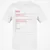 SRE Stats Classic Unisex T-Shirt - White - 12