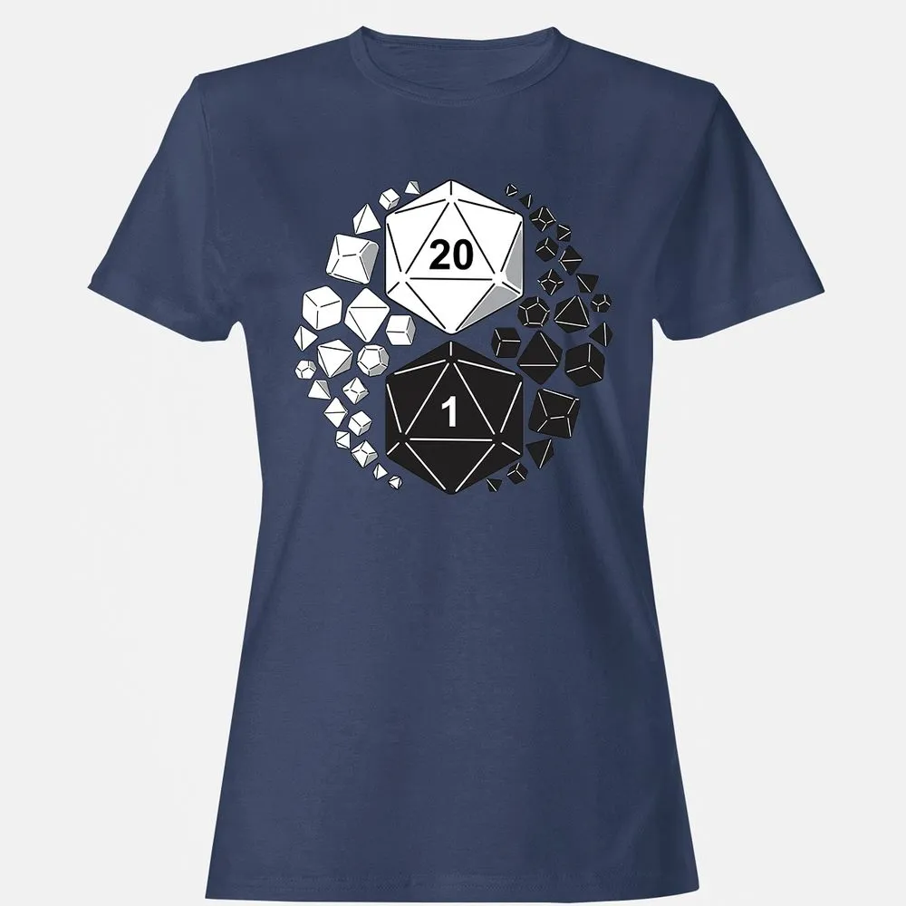 Gaming Yin Yang Women's T-Shirt - Navy - 10