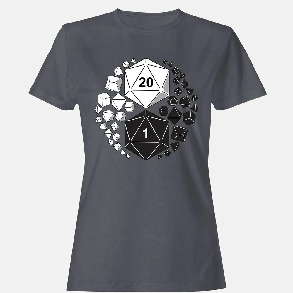 Gaming Yin Yang Women's T-Shirt - Dark Heather - 5