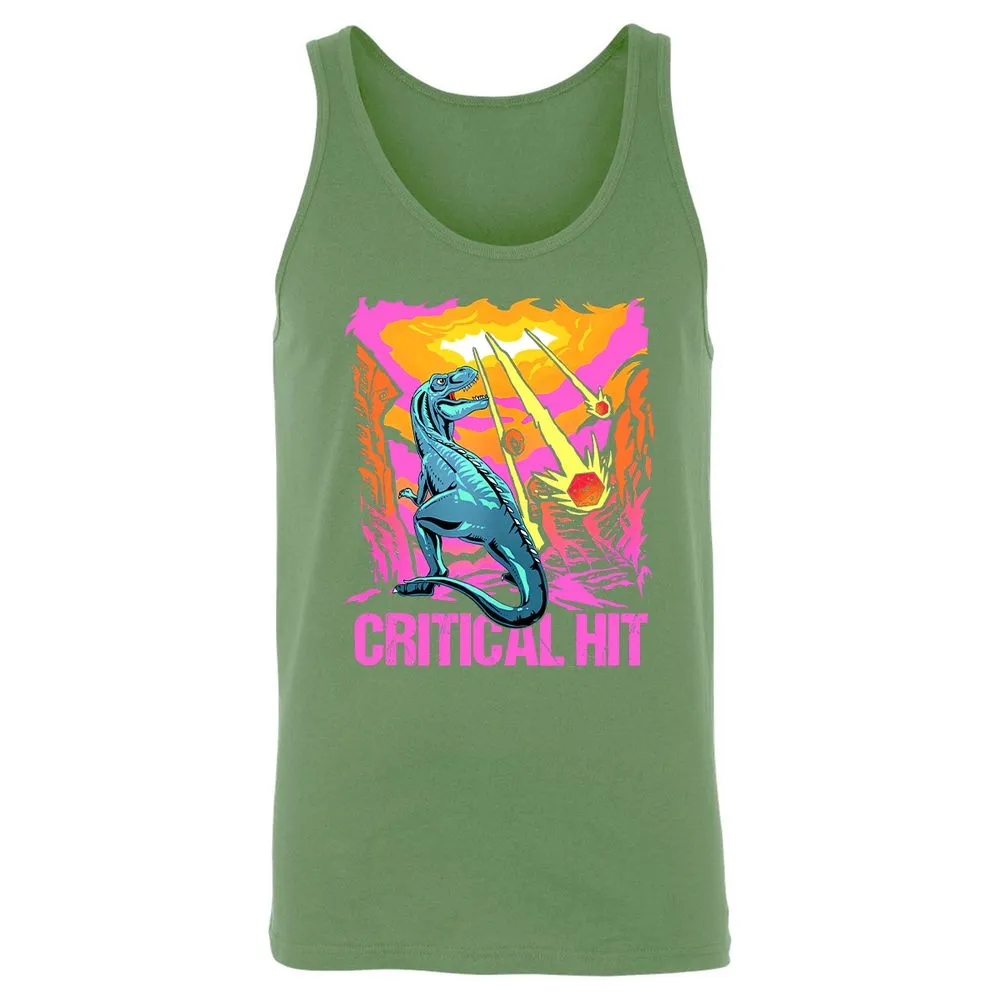Dinosaur Critical Hit Unisex Jersey Tank - Leaf - 10