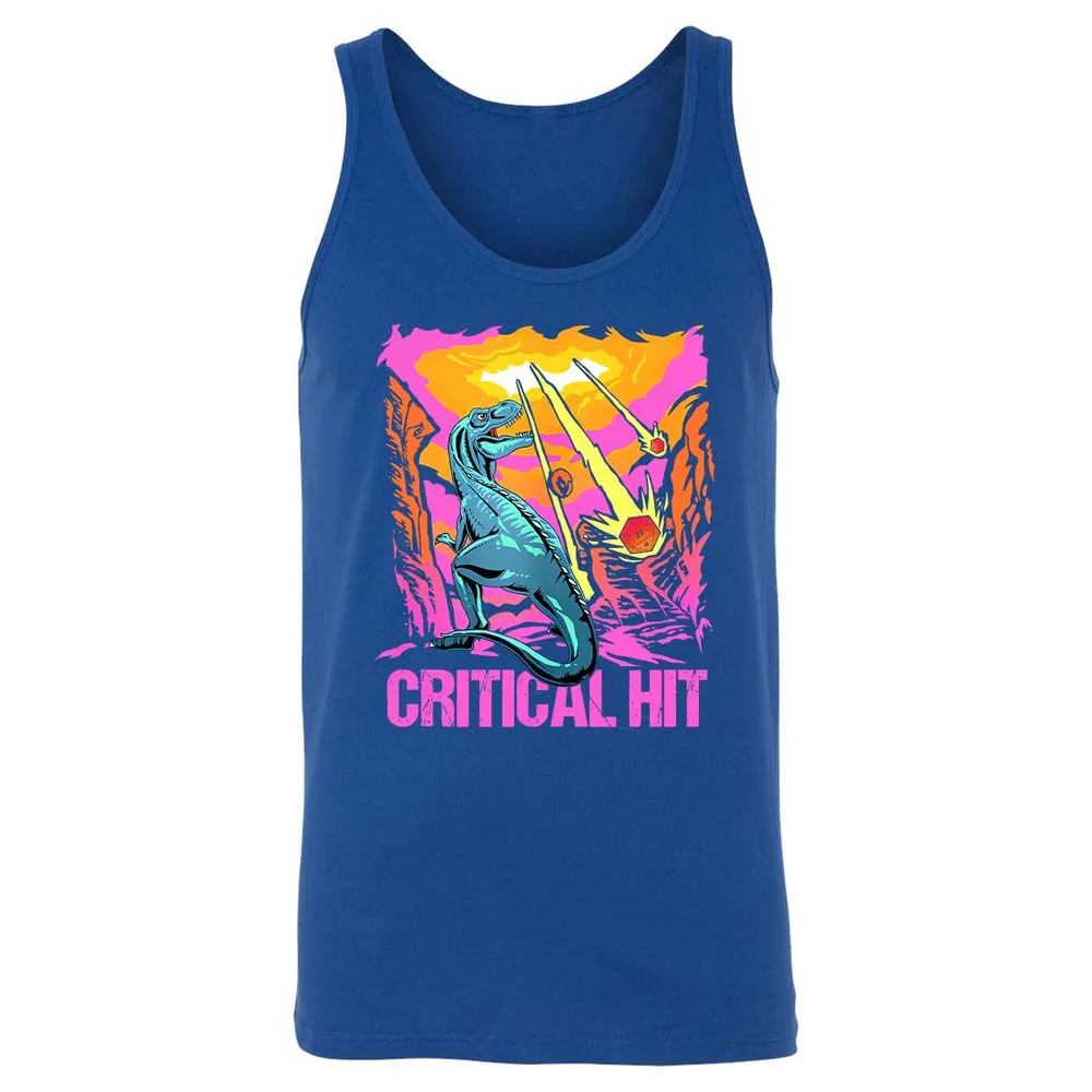 Dinosaur Critical Hit Unisex Jersey Tank - True Royal - 13