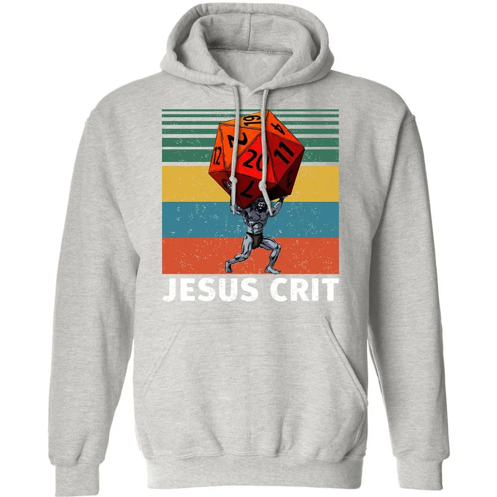 Jesus Crit Classic Unisex Hoodie - Ash - 8
