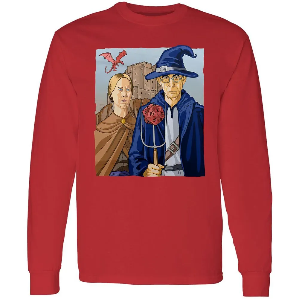 DnD Gothic Long Sleeve T-Shirt - Red - 14