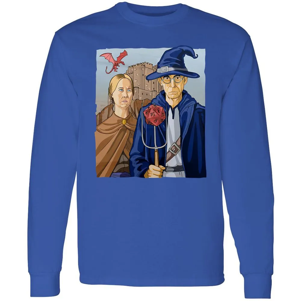 DnD Gothic Long Sleeve T-Shirt - Royal - 8