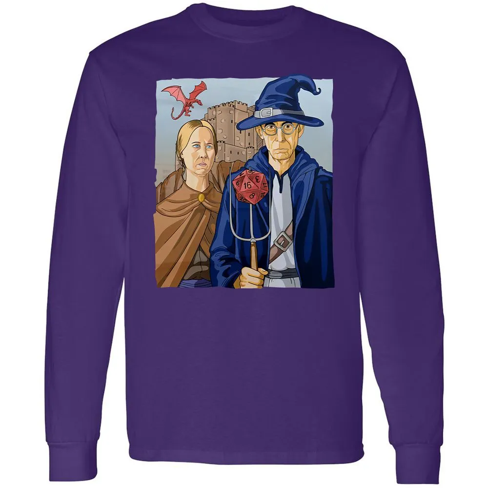 DnD Gothic Long Sleeve T-Shirt - Purple - 13