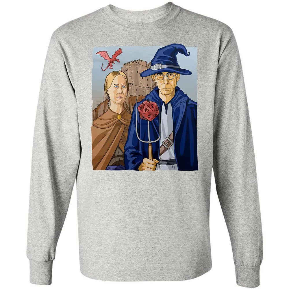 DnD Gothic Long Sleeve T-Shirt - Ash - 7